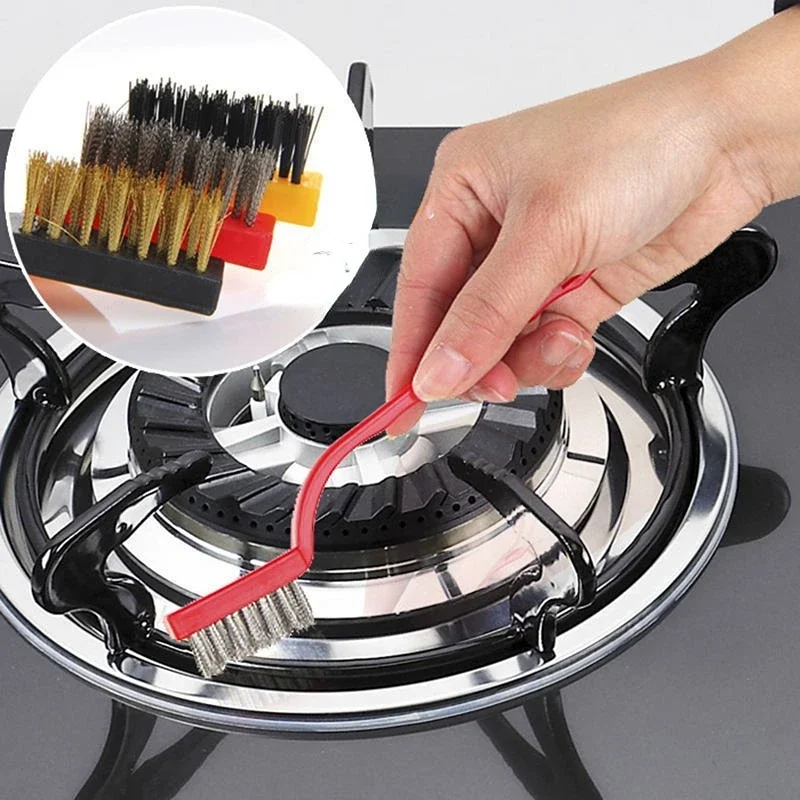 3Pcs/set Stainless Steel Brush Brass Cleaning Brush Polishing Rust Remover Metal Wire Burring Cleaning Tool