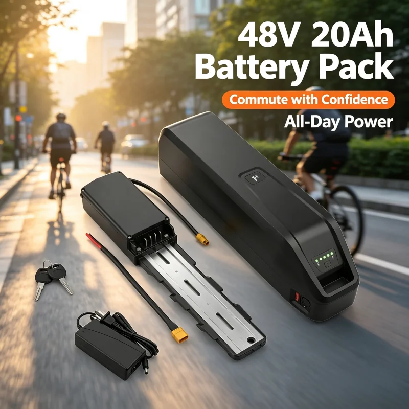 Upgrade 36V 48V Lithium Battery for Duotts C29 S26 BK29 Hitway Mukkpet E-Bike,  Connector 500W-750W Power for Electric Bicycle