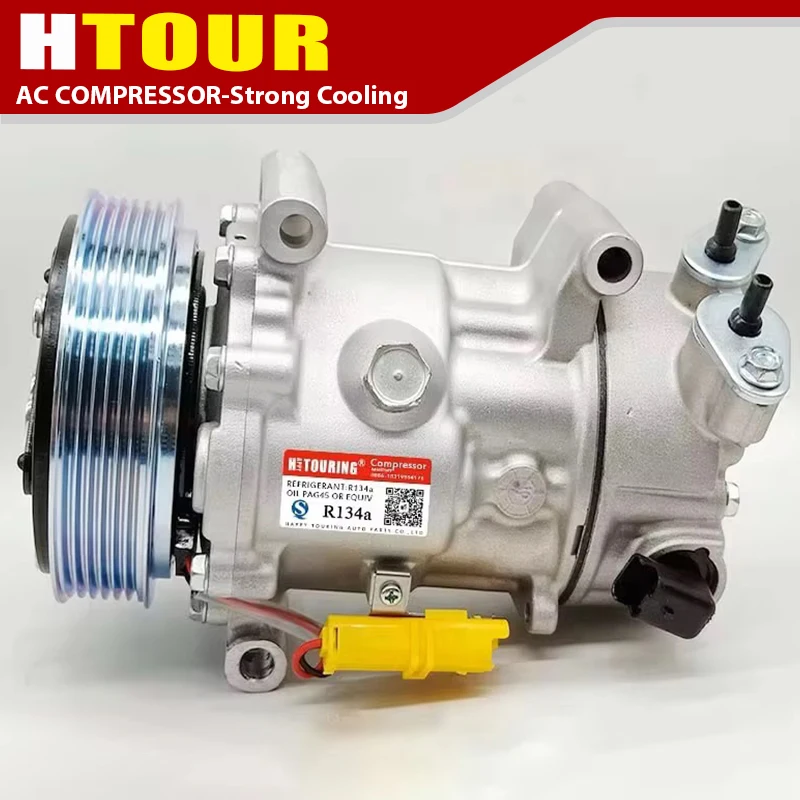 Compressor SD7C16 para Peugeot 307 308 807 607 406 Citroen C4 fiat Lancia 1321F 1390E 1321 1309F 9656483580 96598758 1608473380