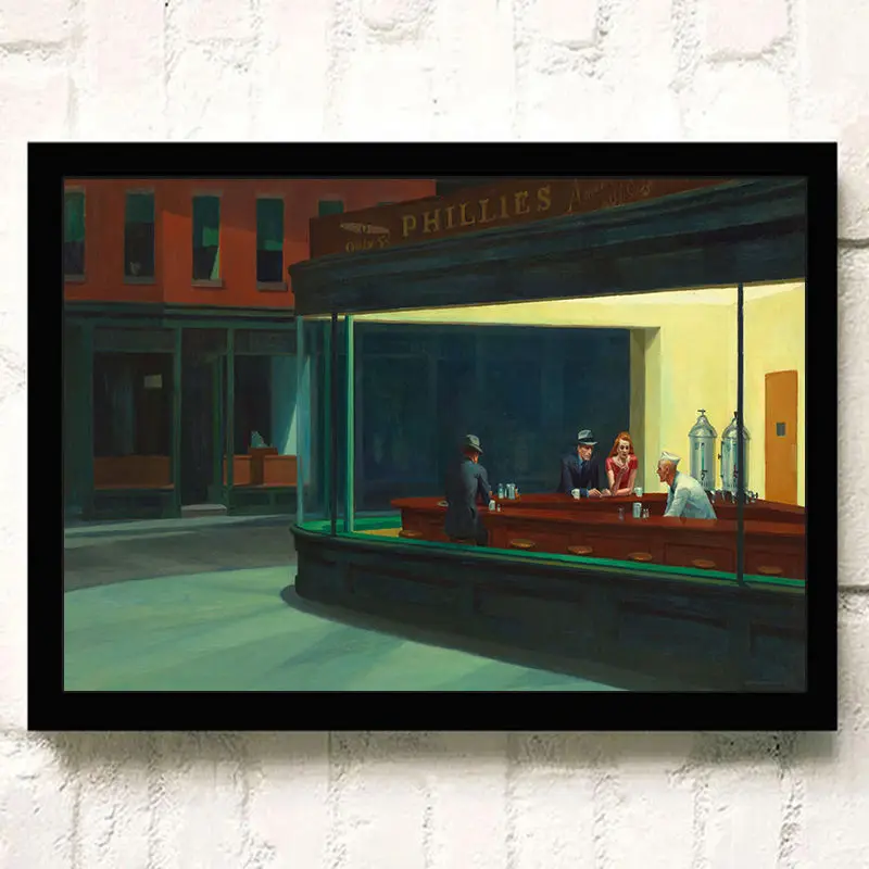 Edward Hopper Canvas Painting Famous Posters and Prints Modern Wall Art HD Pictures for Living Room Home Decoration Cuadros Gift