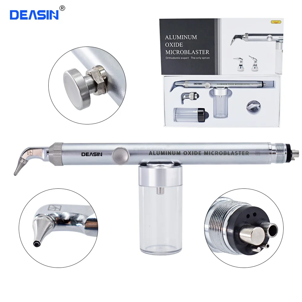 

2in1 Dental Aluminum Oxide Micro blaster/Dental Alumina Air Abrasion Polisher Microetcher Sandblasting With Water Spray 2/4Holes
