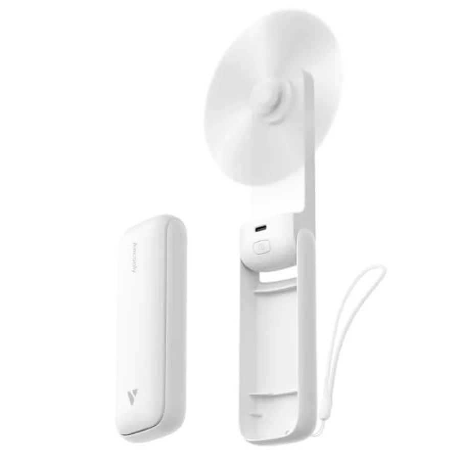 

Slim Portable Fan, Thin Handheld Fan, USB Rechargeable Mini Personal [24H Max Cooling Time], Battery Powered Small Foldable Poc