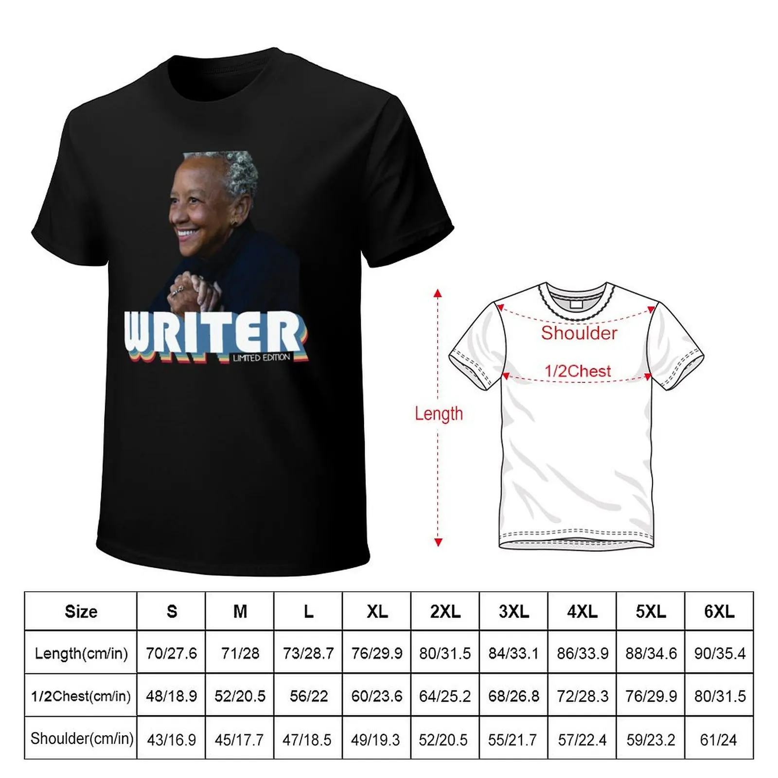 Nikki Giovanni, Writer Limited Edition T-Shirt Comfortable Basic Crew Neck Tee