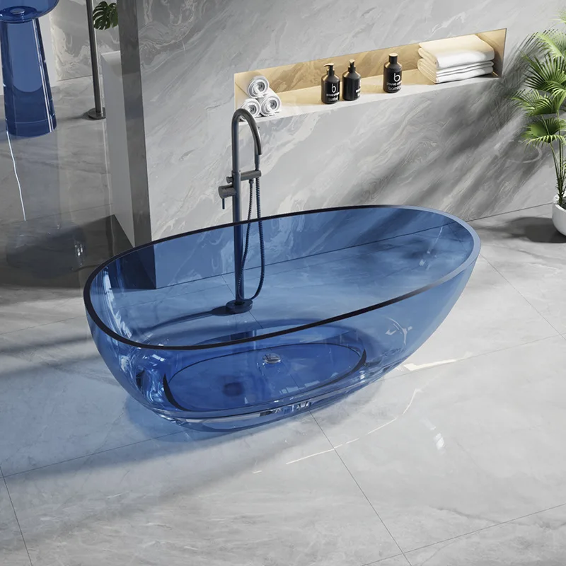 

Небольшая квартира, ванна, прозрачная смоляная ванна, бытовая, для взрослых, независимая кристально прозрачная