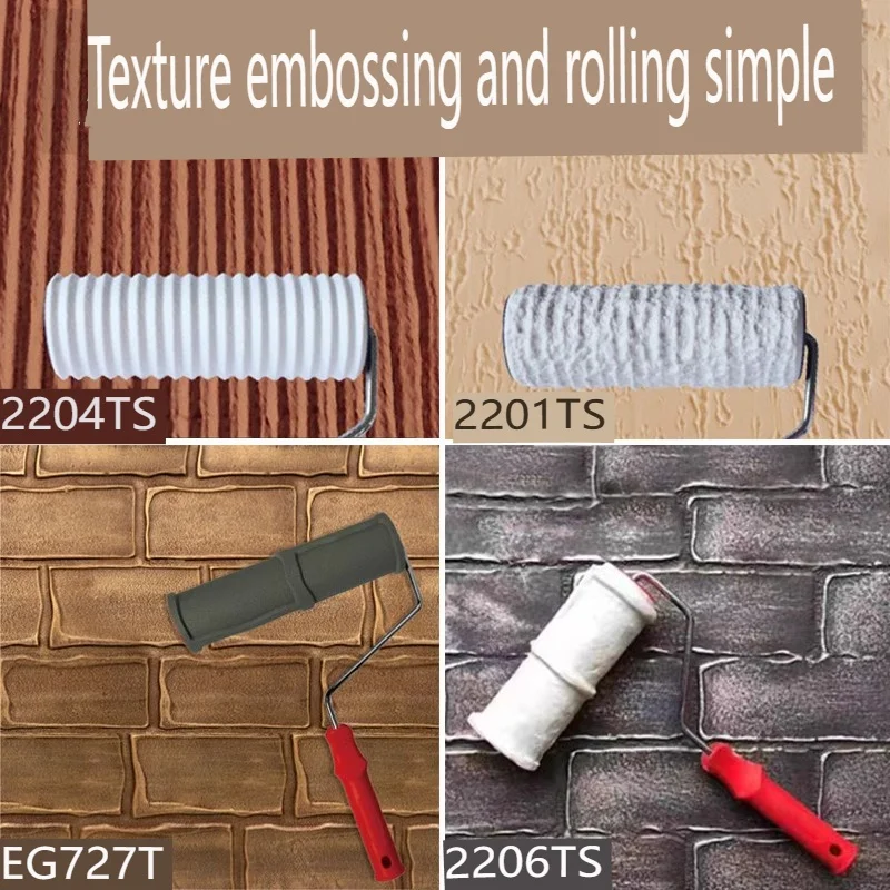 

Art Paint! Brick Wall Pattern Crocodile Pattern Imitation Stone Pattern Texture, Embossed Diatomite Texture Paint Roller Brus