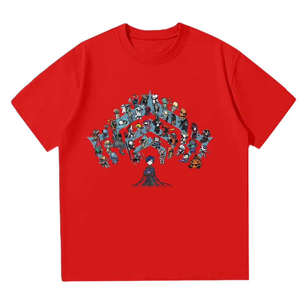 Warframe Hot Game T Shirt Summer Comfortable Cotton Breathable Clothing Cartoon Print Creative Design Tee Unisex High Street Top