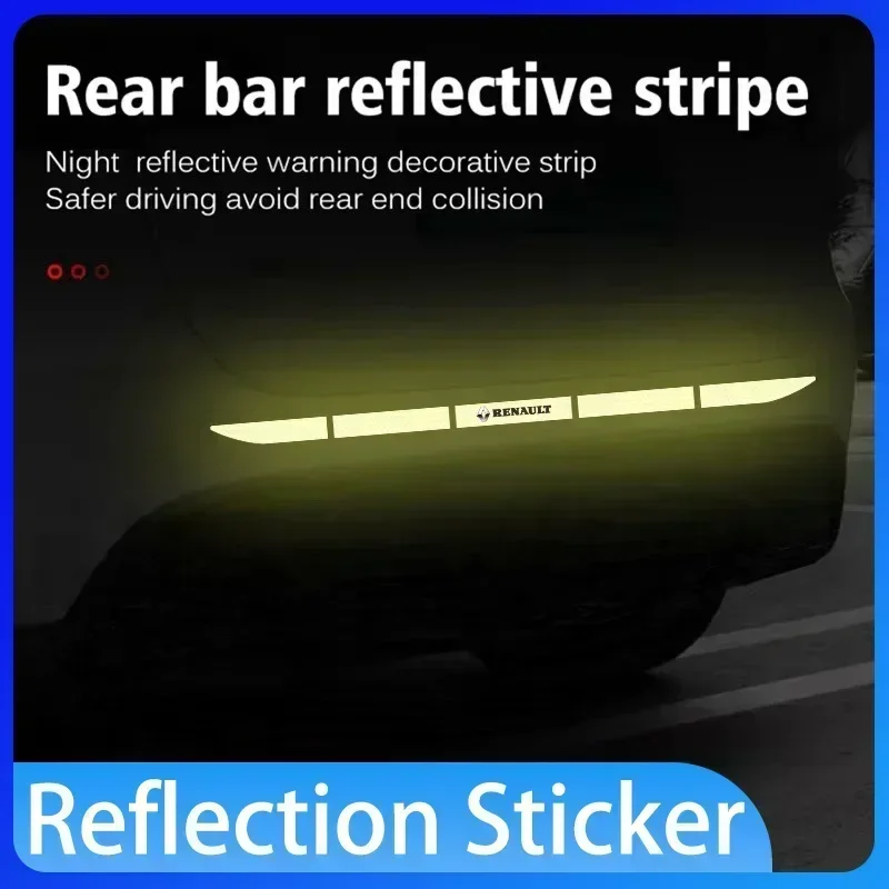 

Car insurance tail car tail safe decorative reflection sticker For Renault Clio Laguna 2 Megane 2 3 Duster Logan Captur