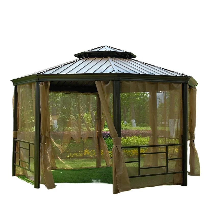 

Outdoor gazebo tent garden villa Roman tent awning roof garden