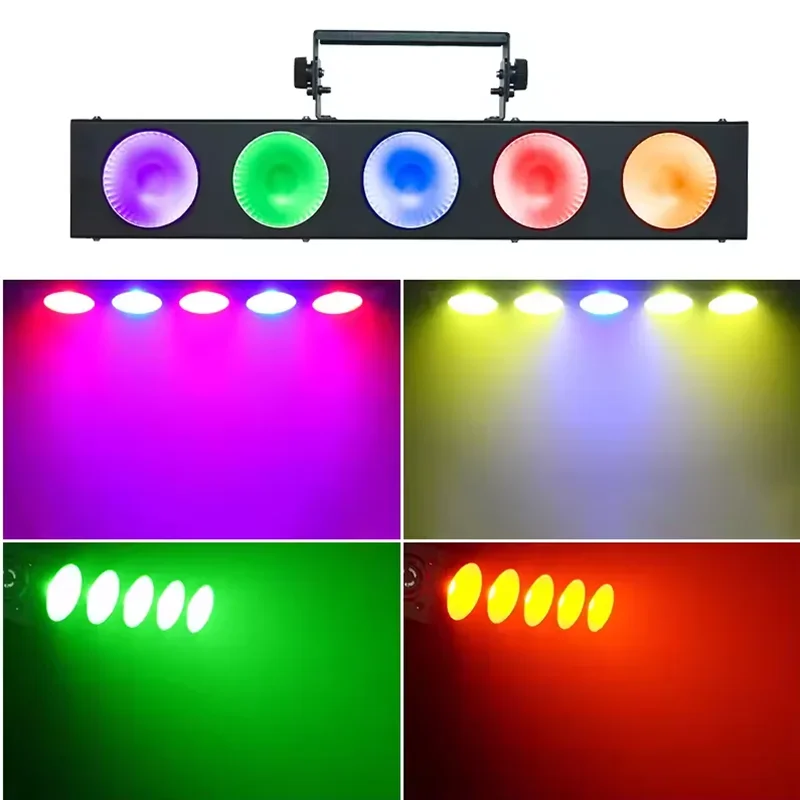 Pop 5x10W RGBW 4In1 COB LED Matrix Light Stage Effect Wall Wash Light DMX512 KTV Weeding Living House Party Dj Club Bar Event Sh
