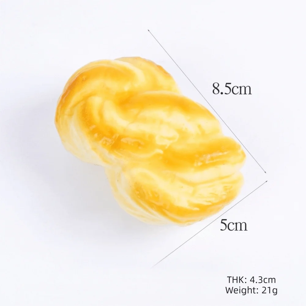 Realistic Soft Simulation Bread PU Pineapple Bun Squeeze Waffle Biscuit Stress Relief Squeeze Stress Still Life