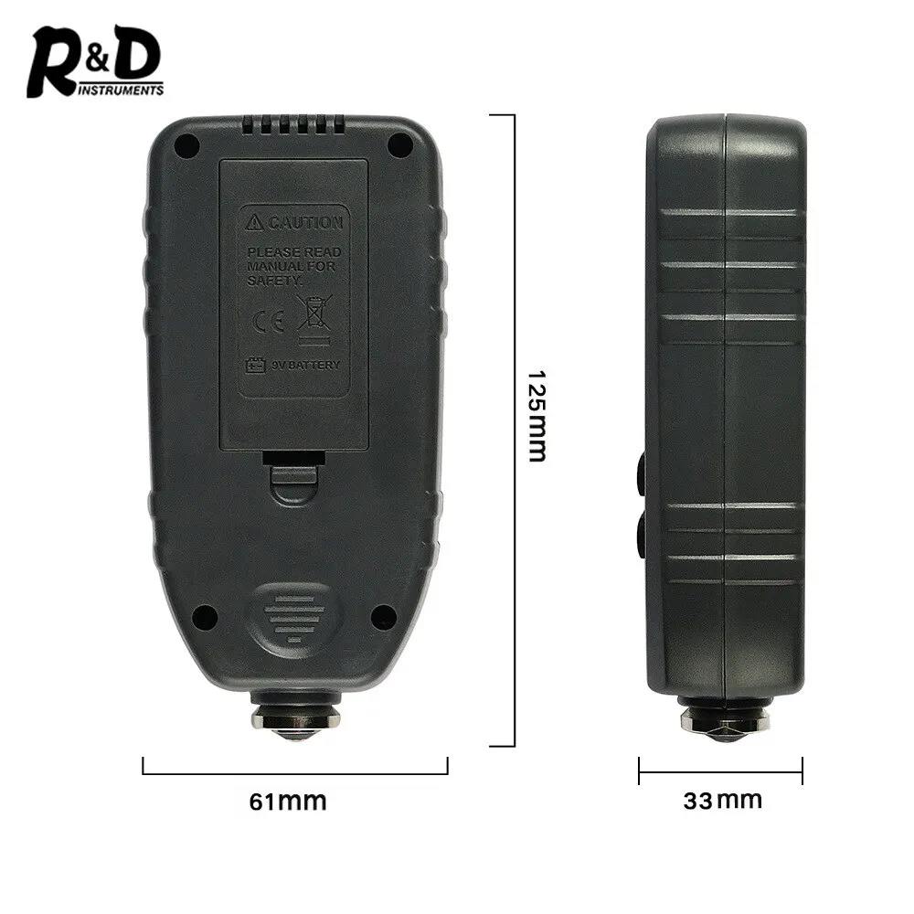 1Coating Thickness Gauge High Precision Iron Aluminum Dual Use Automotive Paint Film Thickness Tester Paint Film Thickness Gauge