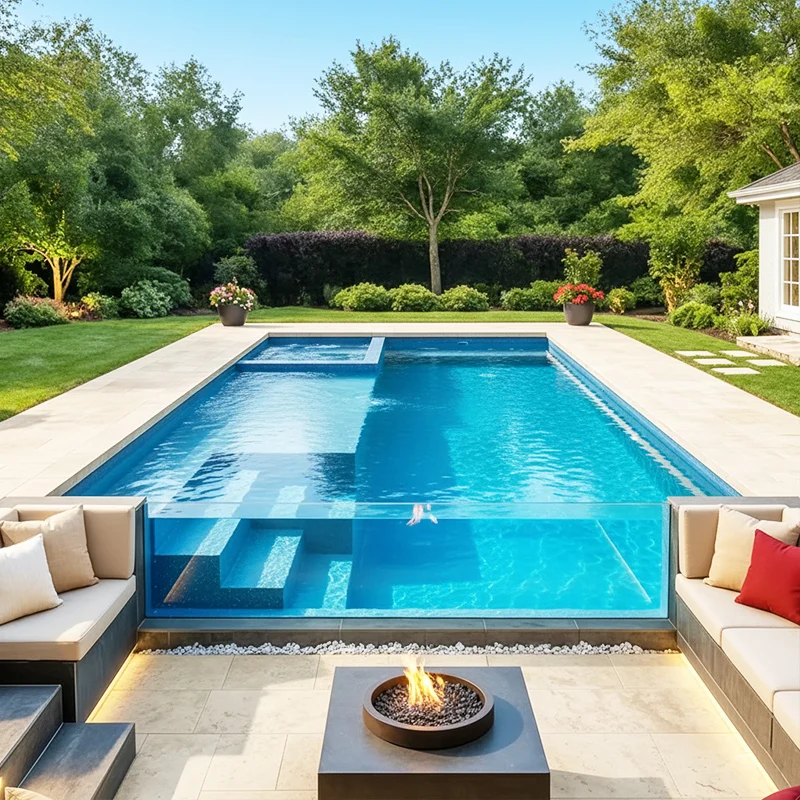 Portable Shipping Container Pool With Smart Heating And Water Filtration System For Outdoor Backyard