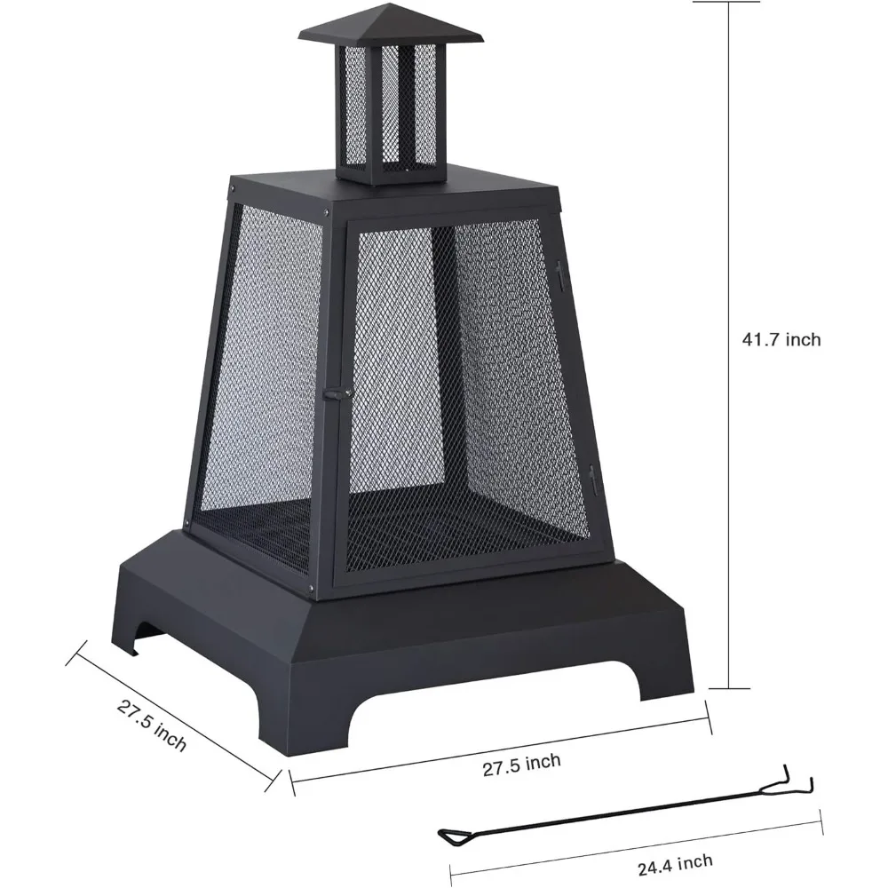 حفرة نار مقاس 28 بوصة في الهواء الطلق، حفرة نار لحرق الخشب في الهواء الطلق كبيرة، حفر ناري للفناء الخارجي والحديقة والفناء الخلفي #4