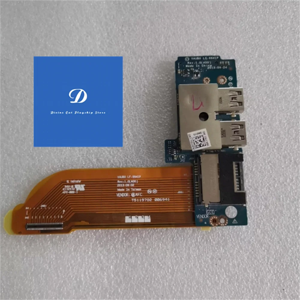 FOR Dell Precision M3800 LS-9941P SD Card Reader With Cable USB Board