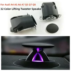 32 Color Lifting Tweeter Speaker For Audi A4 A5 A6 A7 Q5 Q7 Q8 C7 C8 B9 Car Instrument Panel LED Electric Treble Horn Refit Part