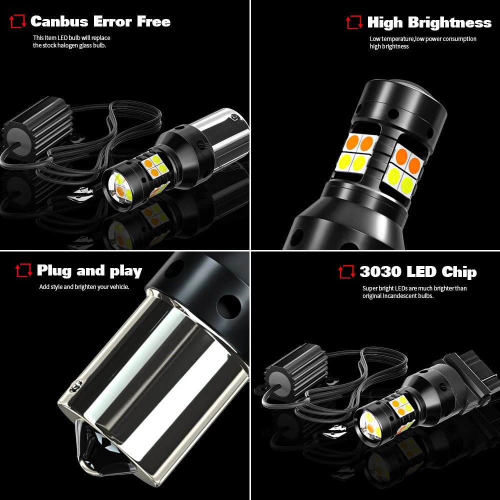 ل BMW 5-Series E60 E61 2 قطعة LED وضع مزدوج بدوره إشارة النهار تشغيل ضوء DRL 2002 2003 2004 2005 2006 2007 2008 اكسسوارات