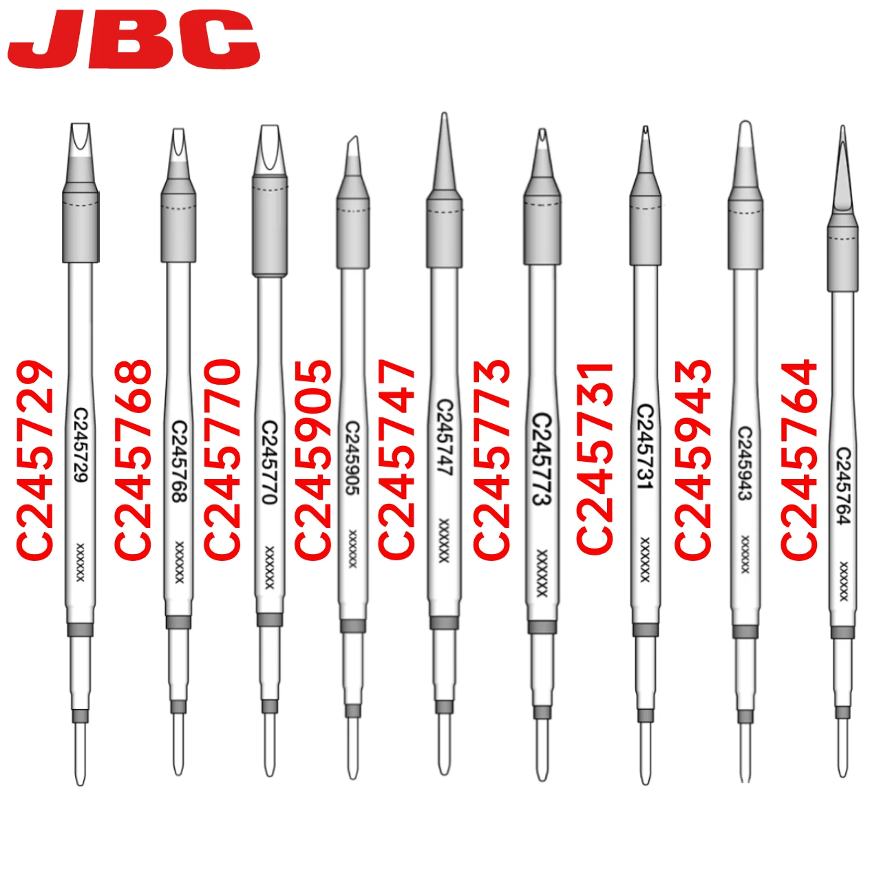 Tip For Soldering Iron Original JBC C245 Professional Welding Head For CD-2BQF Welding Station PCB ICB SMD Repair Tool