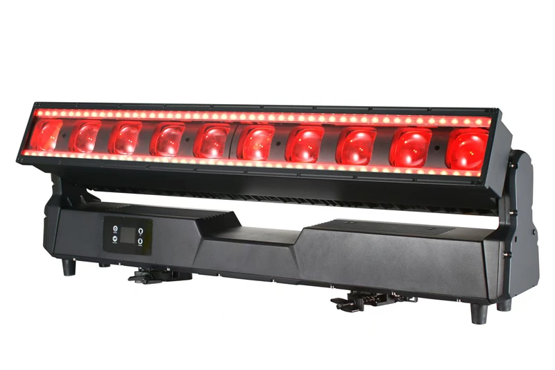 1 piece IP65 Tilt Bar 10x60W LEDs RGBW Pixel Zoom Strobe 600W Outdoor waterproof led Moving head zoom beam Bar light