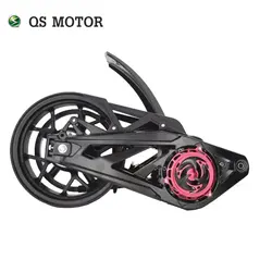 QSMOTOR-Assemblage de moteur d'entraînement moyen pour adulte, Hurbike électrique, 4000W, 72V, 110KPH, 12 po, 14 po