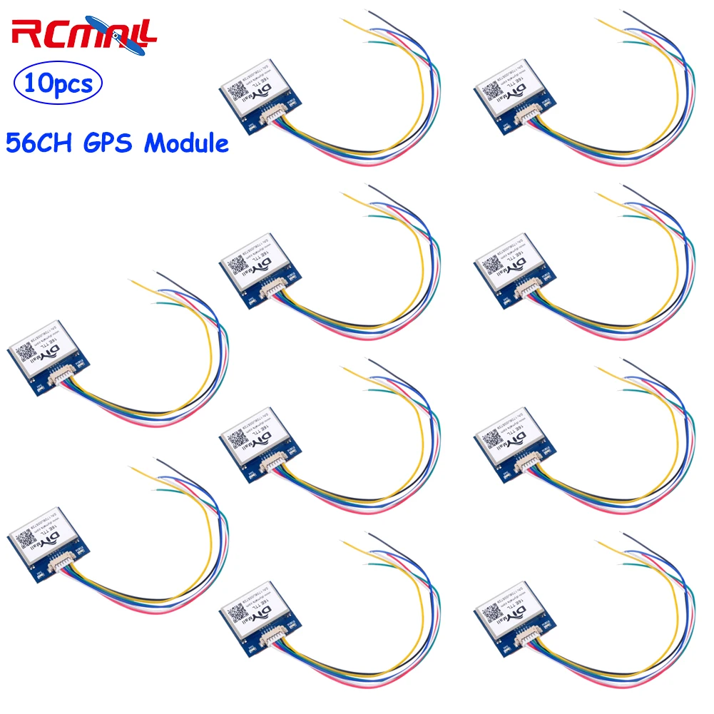 RCmall 10pcs VK16E G28U7FTTL GPS Module with Antenna TTL 1-10Hz with FLASH GPS Receiver for Flight Control Model Aircraft