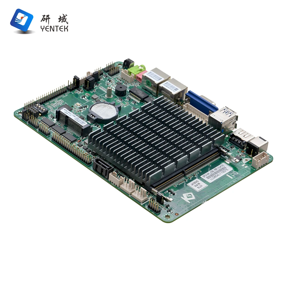 EPIC New 4 Inch Industrial Motherboard J4125 DDR4 SATA Single Channel HD/LVDS/VGA Dual Ethernet LAN 6 RS232 COM Fanless