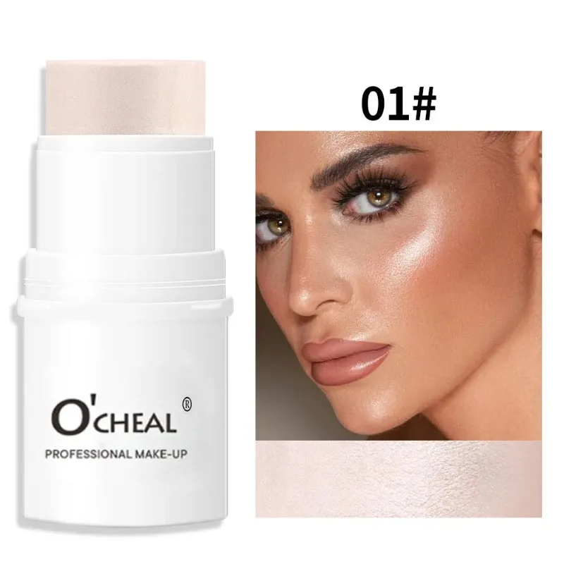 Bâton de fard à joues crème 3 en 1, longue durée, imperméable, hydratant, fard à barrage, rouge à lèvres, maquillage multifonctionnel pour le visage