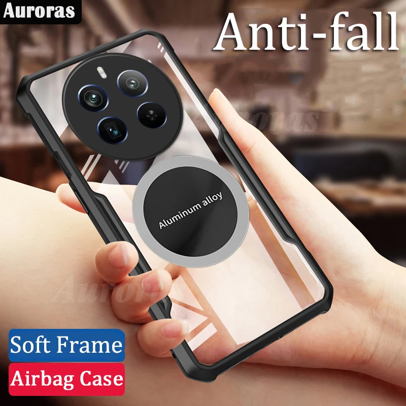 

Auroras For Realme 12 Pro Plus 4G/5G Cover Magnetic Heat DissipationHard For Realme 11 Pro Plus Narzo 60 70 Pro Clear Phone Case