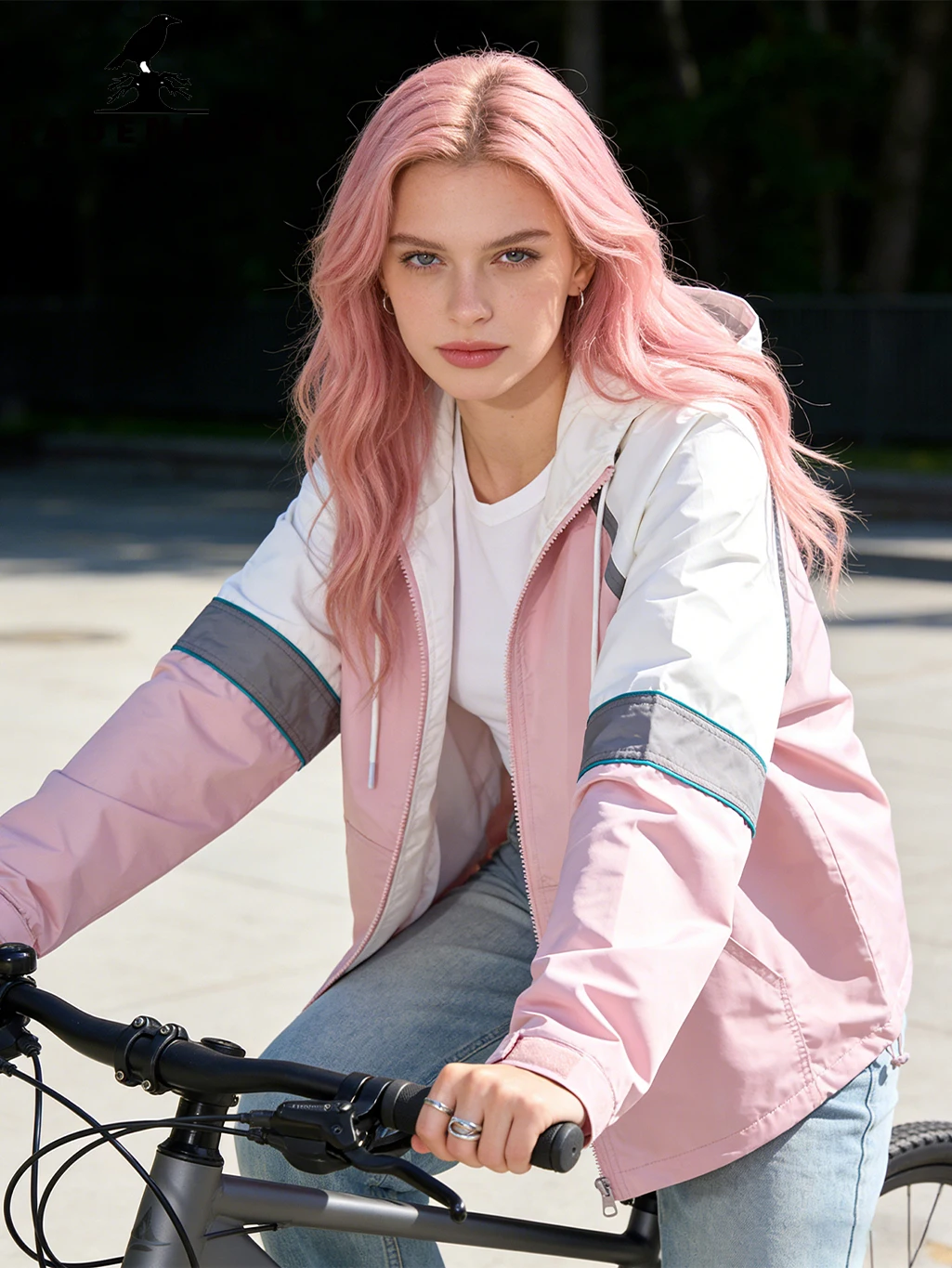 

Women's Summer Ultra-light Sun Protective Jacket Full Zipper Hooded Adjustable Coat Thin Breathable Quick-Dry Sporty Outerwear