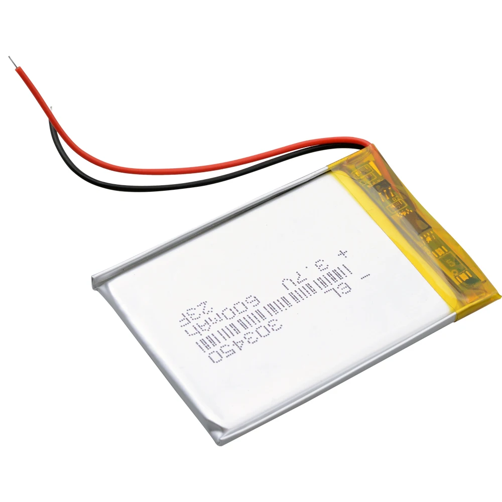 3.7V 600mAh 303450 akumulatorowe ogniwa akumulator Lipo litowo-jonowe do zestawu słuchawkowego MP3 MP4 GPS zabawka elektryczna BT