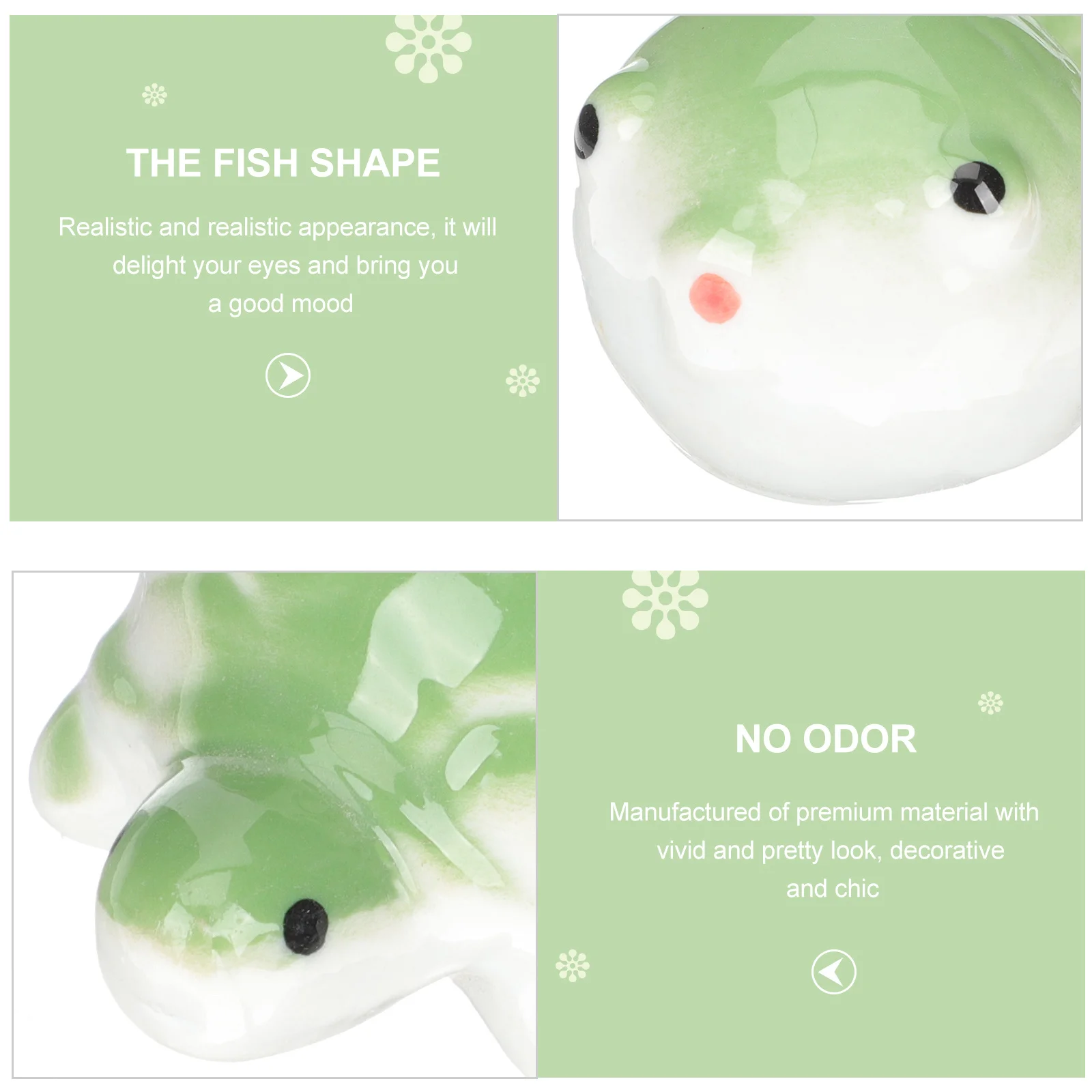 3 قطعة الديكور العائمة لخزان الأسماك حوض السمك طاولة شاي حمام الطيور بركة يدويا كرة سيراميك السلاحف الضفادع ديكور مع