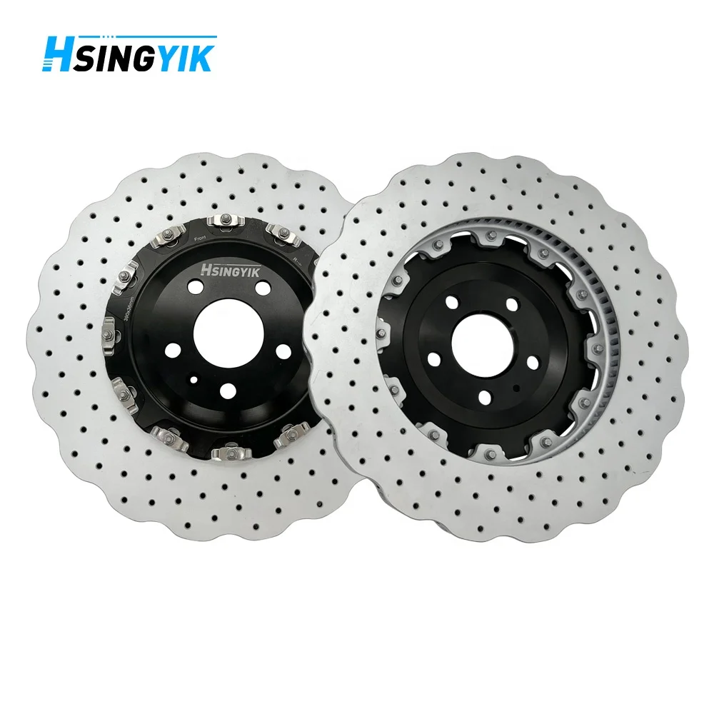 

2026 New Wave Front 2-Pieces Rotor Brake Disc for Au di A6 C7 A7 RS6 RS7 4G0615301E 390X36MM