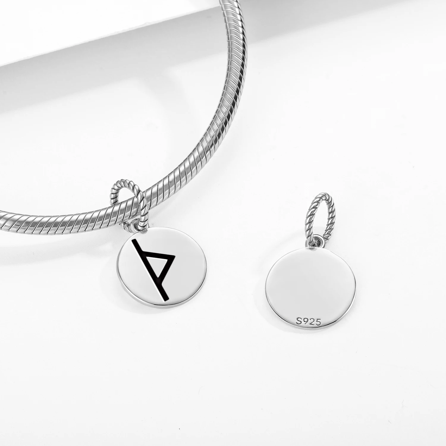 

Norse Runes Thurisaz 925 Sterling Silver Charm Bead DIY Pendant Charm Fits Original Bracelet Jewelry Gift