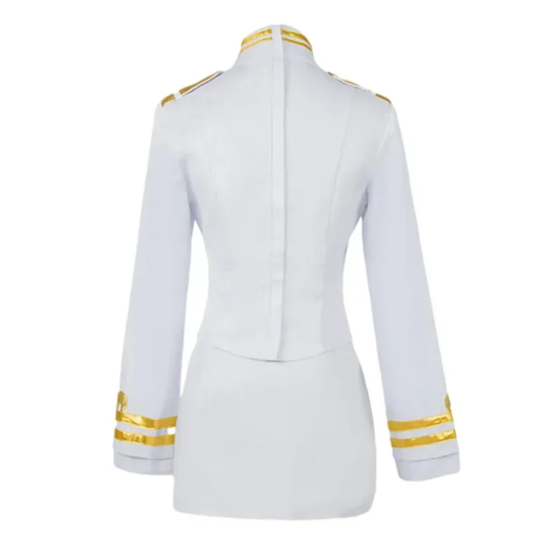 SN88 لعبة Azur Lane IJN Takao IJN Atago أزياء تنكرية زي السفينة البيضاء فستان نسائي % # 2 @