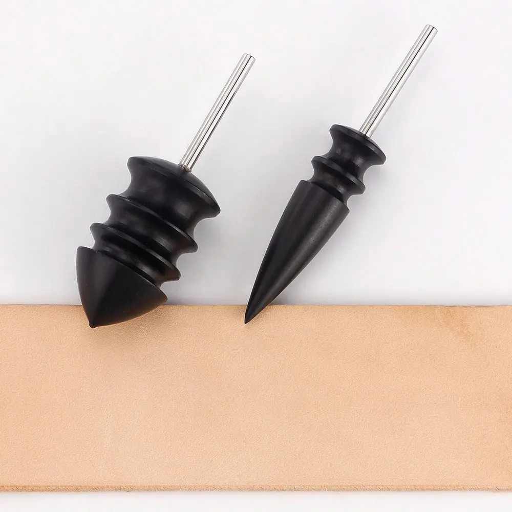 

Black Leather Edge Polishing Slicker Sandalwood Smooth Leather Burnisher Anti-slip Handmade Electric Polishing Slicker