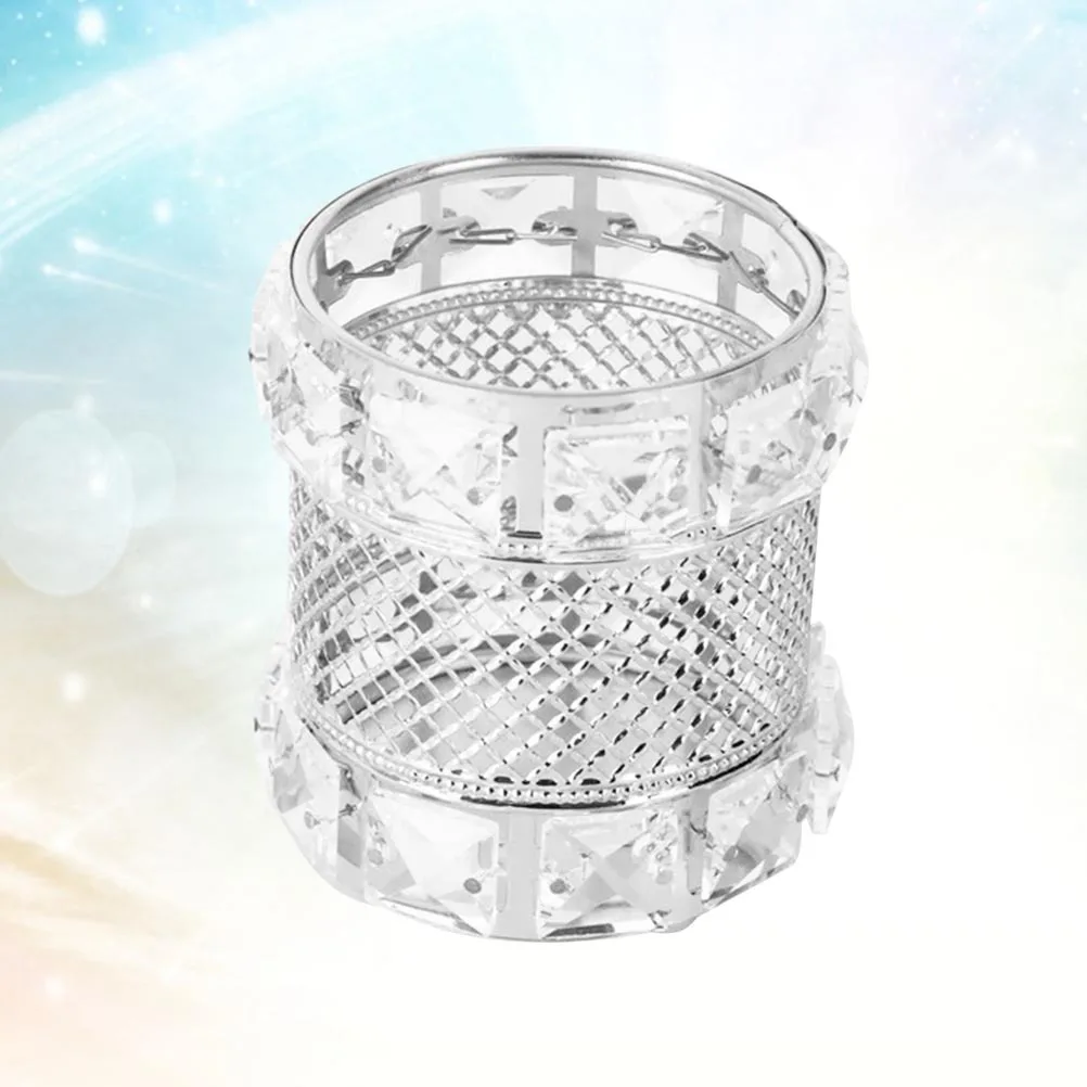 

Makeup Brush Case Organizer Portable Travel Storage Box Eco-Friendly Odorless Silver Desktop Sundries Container