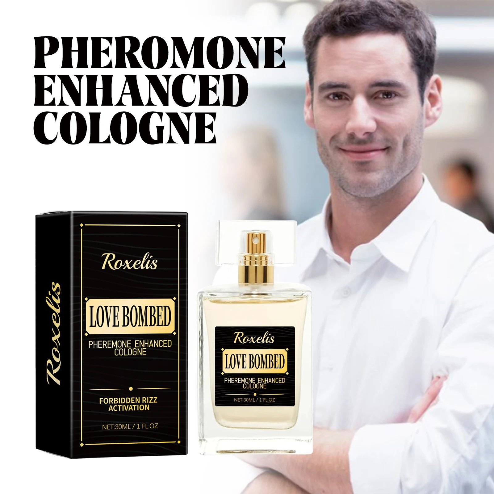 30 ml Herren-Flirt-Pheromon-Parfüm, Herren-Köln-Parfüm, anhaltender Duft, Business-Gentleman, frischer Charme, Begegnungsparfüm