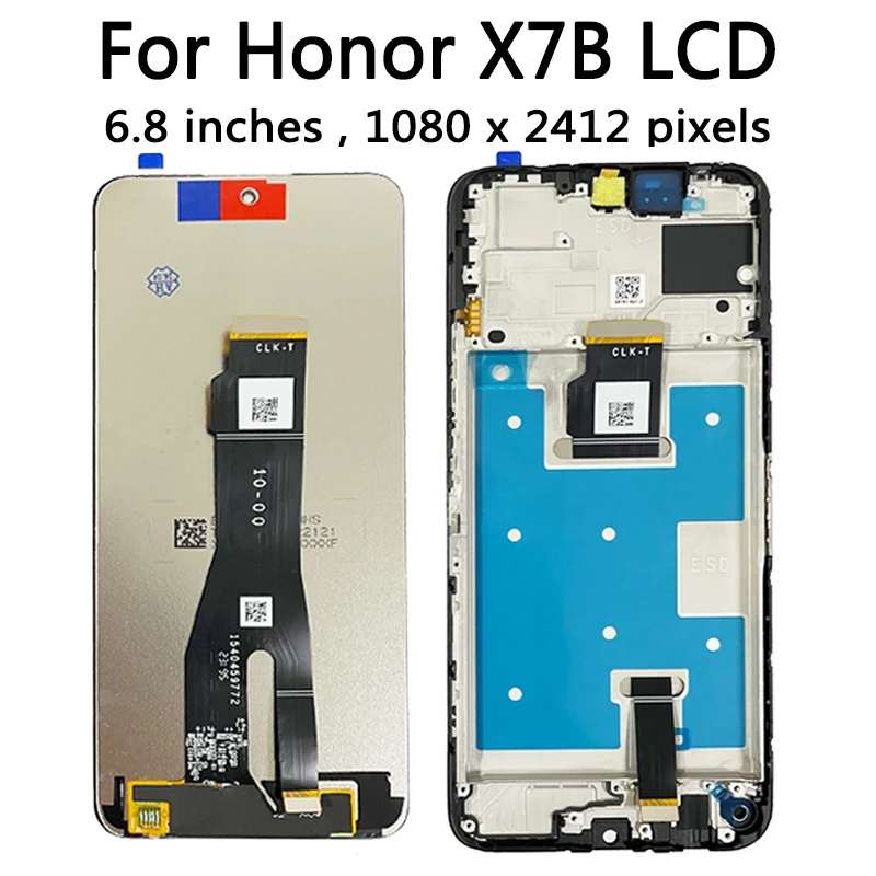 CLK-LX1, CLK-LX2, CLK-LX3 Display Replacement For Huawei Honor X7b LCD X7B Display LCD Display Touch Screen Digitizer Assembly