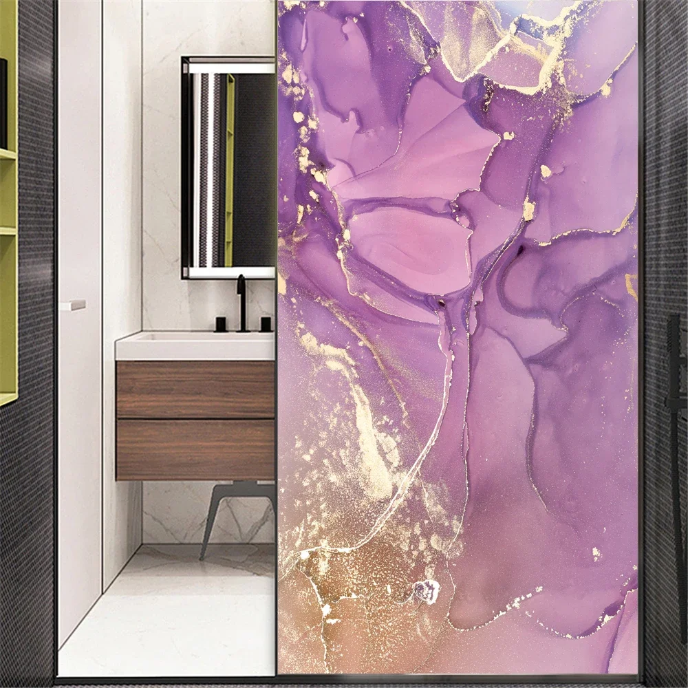 Static Cling Privacy Window Film Marble Background Decorative Glass Covering  01 Frosted Window Stickers  Window Tint 02D