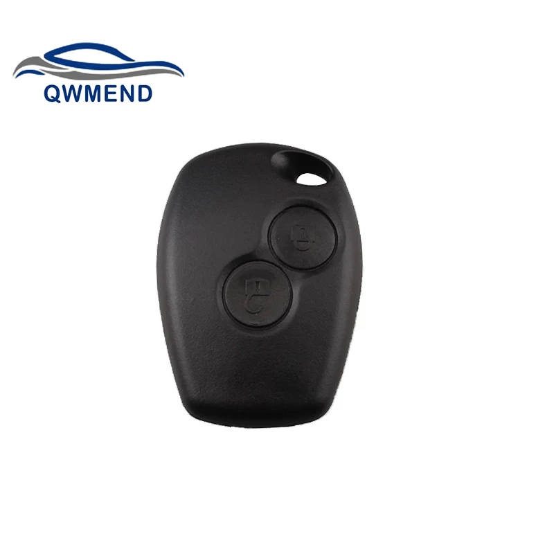 

QWMEND 2Buttons Without Blade Remote Car key shell Fob Cover Case For Renault Dacia Modus Clio 3 Twingo Kangoo 2