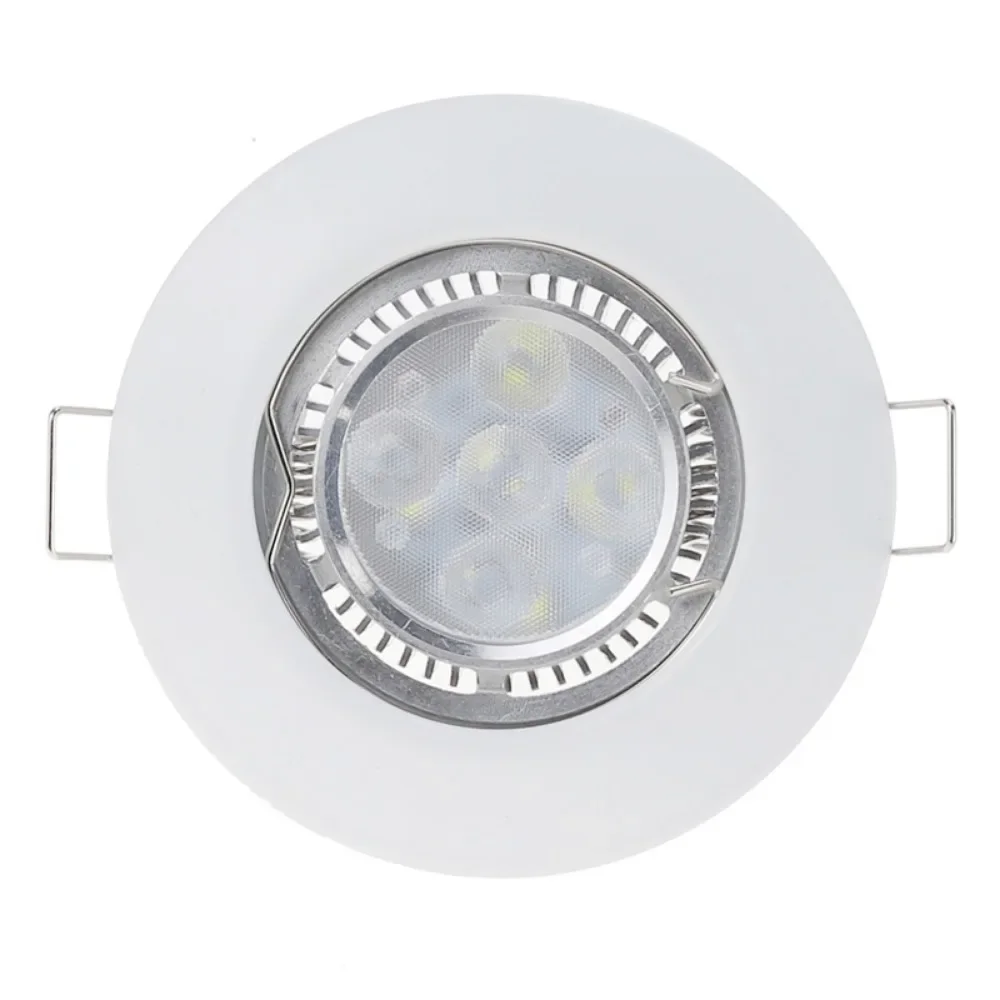 Recessed Led Spot Light Frame Round Adjust MR16 GU10 LED Module LED Downlight Holder with Black