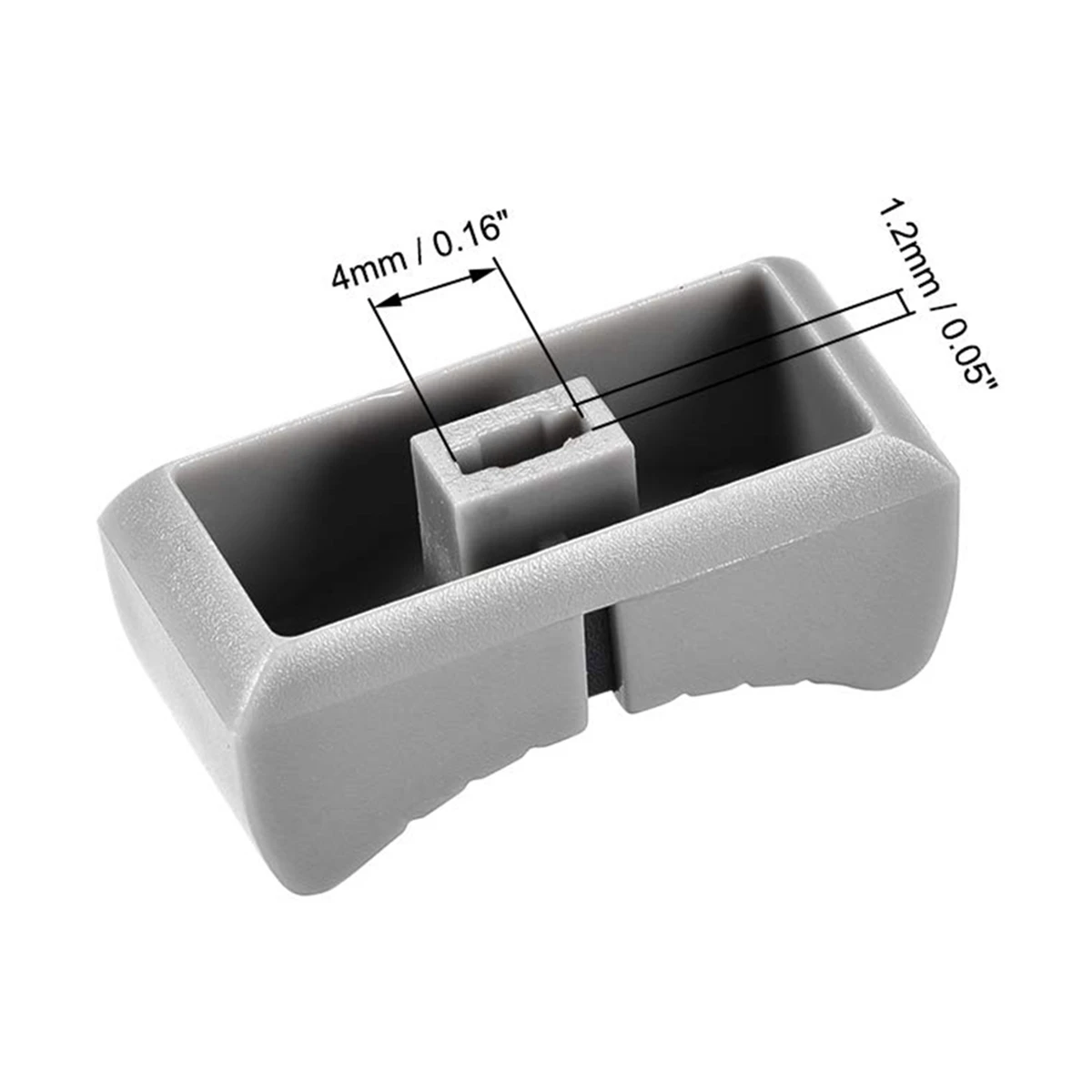 20 buah 24mm x 11mm x 10mm konsol Mixer Slider Fader tombol pengganti untuk potensiometer abu-abu tombol hitam Mark