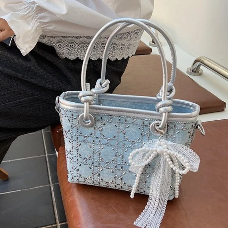 

Simple and Stylish Shoulder Bags Women's Bags High-quality New Commuter Bag Large Capacity Crossbody Bag Diamond Inlaid Handbag