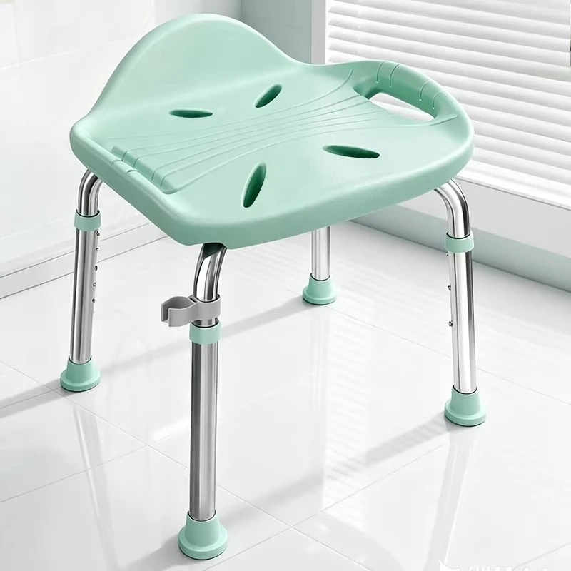 

Japanese Style Shower Stool, Adjustable Height Anti-Slip Bath Chair for Elderly Pregnant Women, Portable Shower Bench