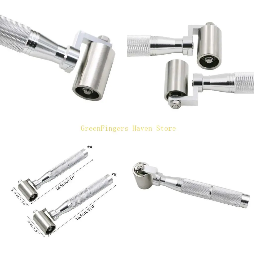 

F68D Seam Roller Wallpaper Smoothing Tool for Contact Paper Auto Car Deadening Application Stainless Steel Bearings