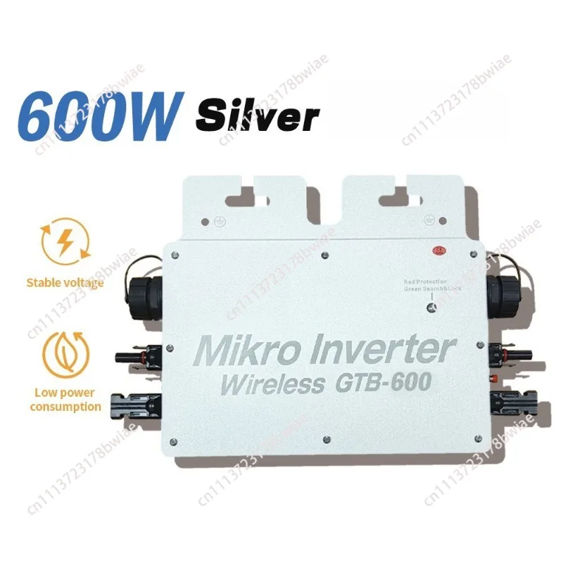 

WIFI 600W Grid Tied Inverter, Connect Dual 300W Panels, Solar Micro Inverter with App Monitoring for Home