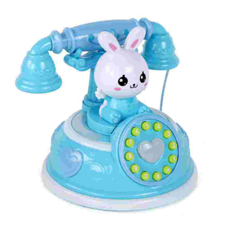 Simulated Telephone Children’s Toys Kids Plaything Cartoon Home Appliance Shape Playhouse Plastic