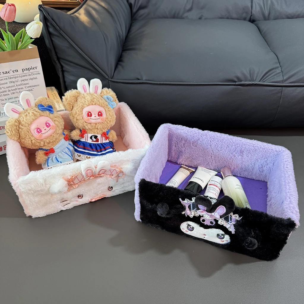 

Sanrio аниме корзины для хранения чехол Kuromi My Melody Hello Kitty настольный контейнер для хранения студенток ящик для хранения домашний декор