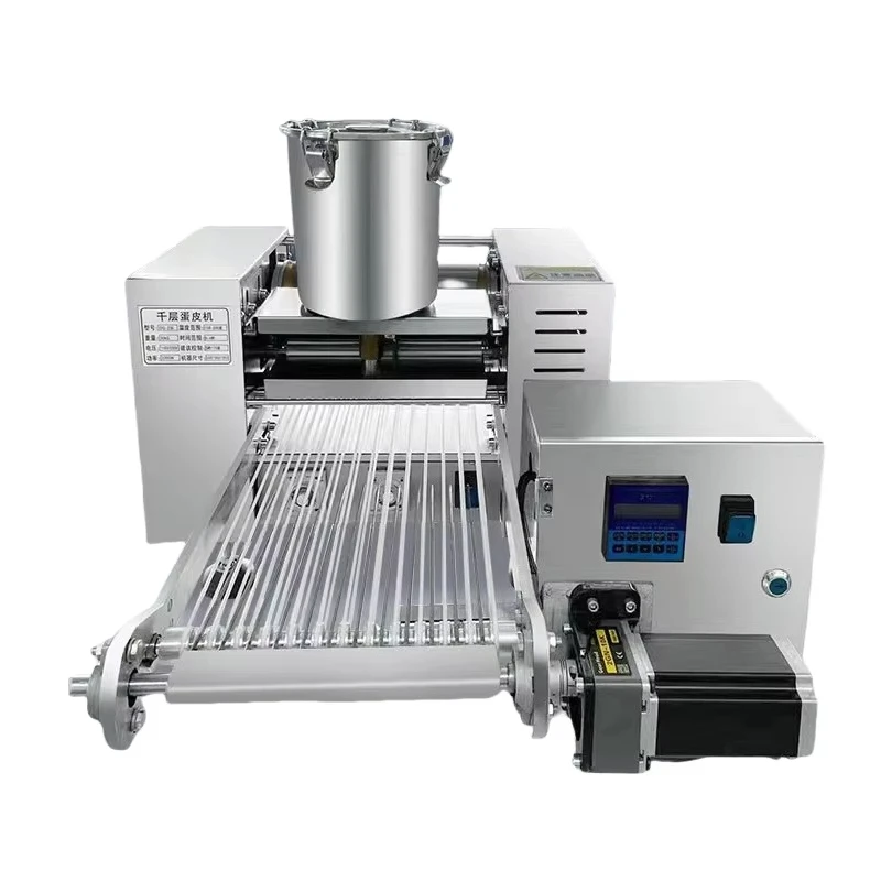 Automatic Egg Crepe Manufacturing Machine for Bakery Cake Shops New 304 Stainless Steel Touch Screen Control High Productivity