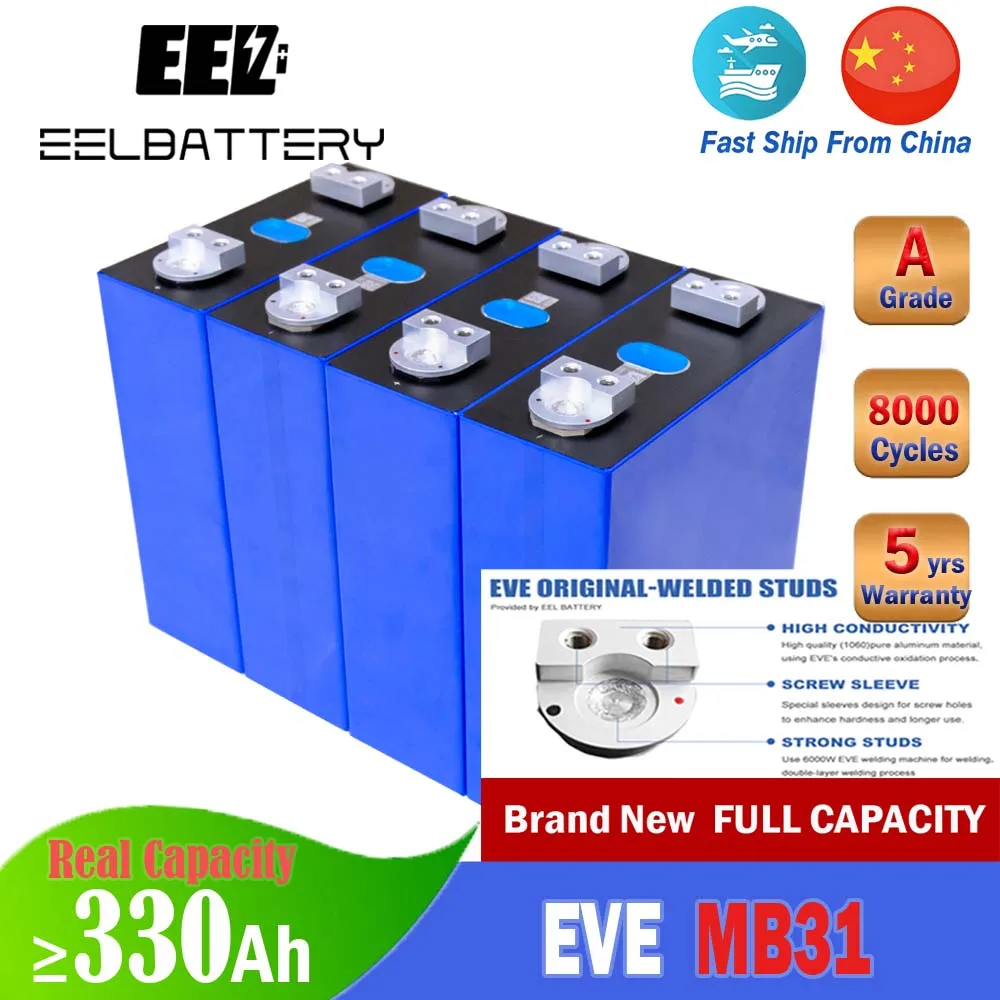 MB31: La Célula de Batería LiFePO4 Ideal para Proyectos DIY de Energía Solar y Almacenamiento