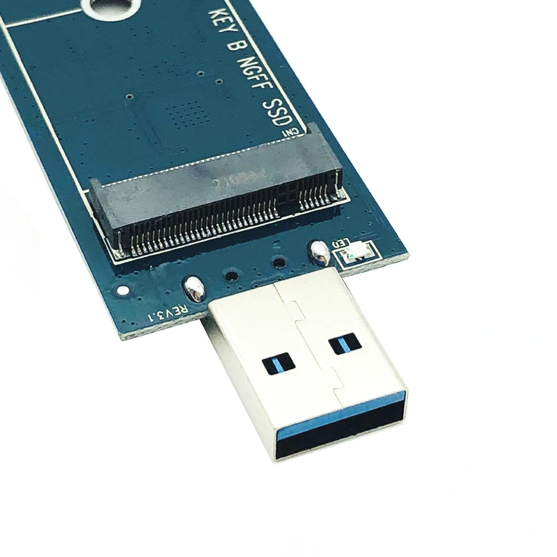 1個M.2 usbアダプタbキーM.2 ssdアダプタusb 3.0ケーブルなしに必要なusb 2280 M2 ssdドライブアダプタngffコンバータssdリーダー
